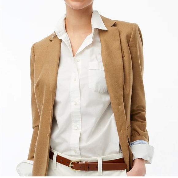 J. Crew Schoolboy  Tan Blazer NWOT Sz 14 - Picture 3 of 8